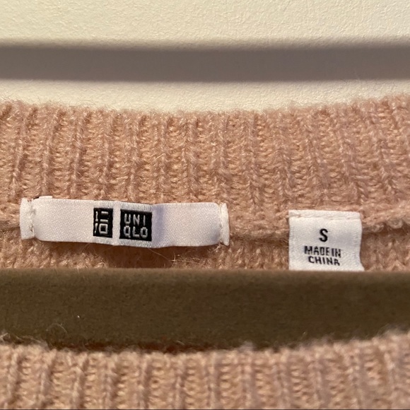 Uniqlo Wool & Mohair Blush Sweater Small - Picture 4 of 5